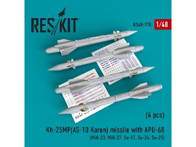Kh-25mp(As-10 Karen) Missile With Apu-68 (4 Pcs) (Mig-23, Mig-27, Su-17, Su-24, Su-25) - zdjęcie 1