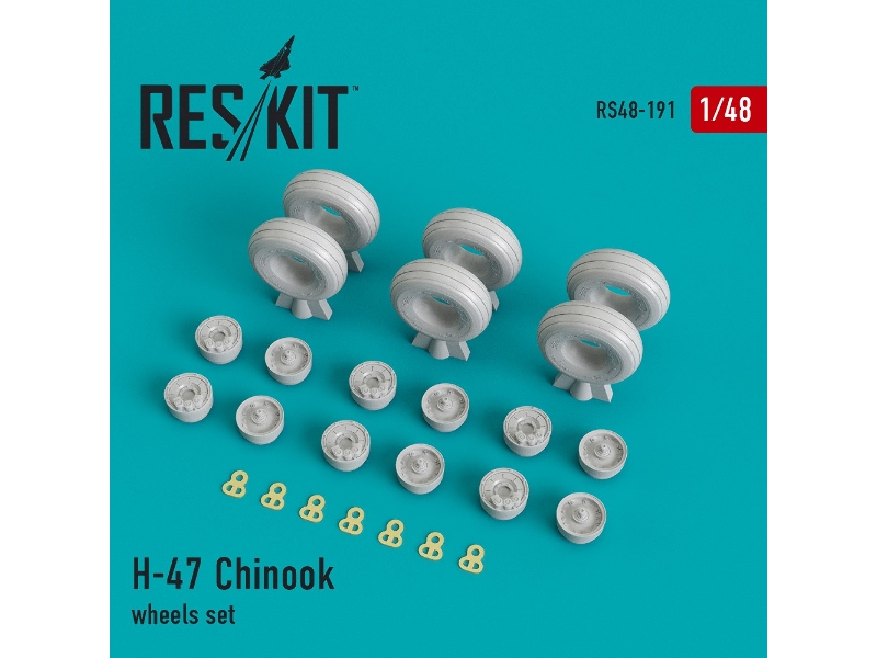 H-47 Chinook Wheels Set - zdjęcie 1 H-47 Chinook Wheels Set - zdjęcie 1