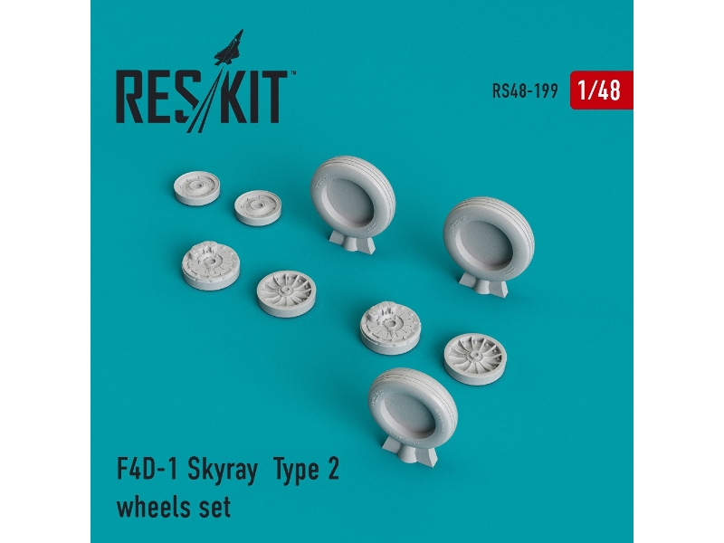 F4d-1 Skyray Type 2 Wheels Set - zdjęcie 1