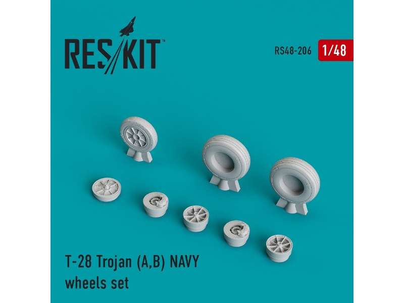 T-28 Trojan (A,b) Navy Wheels Set - zdjęcie 1