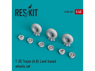 T-28 Trojan (A,b) Land Based Wheels Set - zdjęcie 1