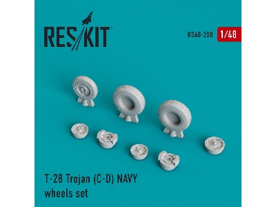 T-28 Trojan (C-d) Navy Wheels Set - zdjęcie 1