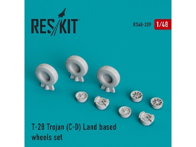 T-28 Trojan (C-d) Land Based Wheels Set - zdjęcie 1