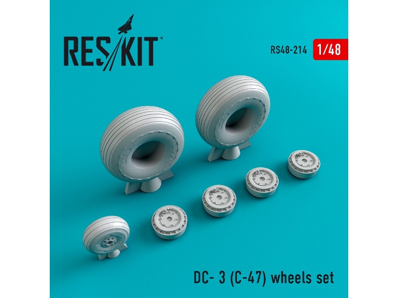 Dc- 3 (C-47) Wheels Set - zdjęcie 1 Dc- 3 (C-47) Wheels Set - zdjęcie 1