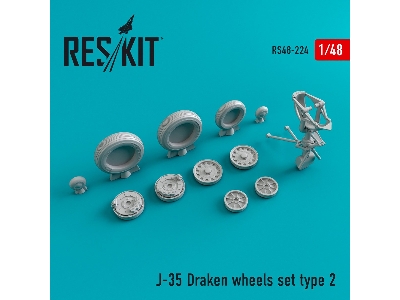 J-35 Draken Type 2 Wheels Set - zdjęcie 1