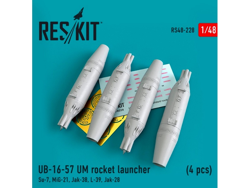 Ub-16-57 Um Rocket Launcher 4 Pcs Su-7, Mig-21, Jak-38, L-39, Jak-28 - zdjęcie 1 Ub-16-57 Um Rocket Launcher 4 Pcs Su-7, Mig-21, Jak-38, L-39, Jak-28 - zdjęcie 1