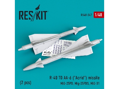 R-40 Td Aa-6 (Acrid) Missile (2 Pcs) Mig-25pd, Mig-25pds, Mig-31 - zdjęcie 1