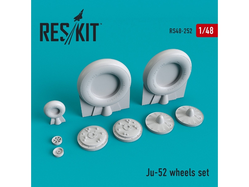 Junkers Ju -52 Wheels Set - zdjęcie 1 Junkers Ju -52 Wheels Set - zdjęcie 1