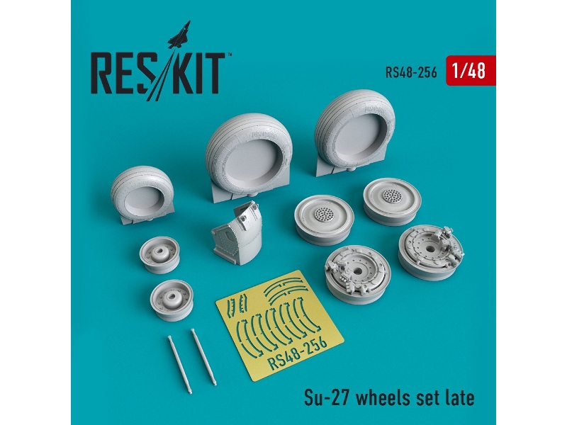 Su-27 Wheels Set Late Version Set - zdjęcie 1