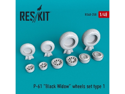 P-61 Black Widow Wheels Set - zdjęcie 1