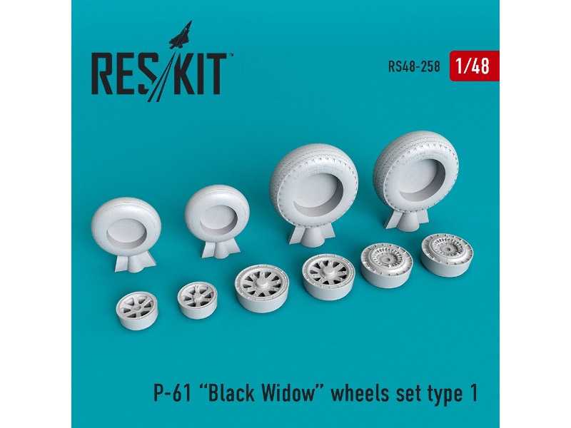 P-61 Black Widow Wheels Set - zdjęcie 1