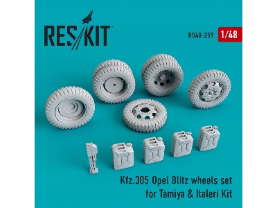 Kfz.305 Opel Blitz Wheels Set For Tamiya & Italeri - zdjęcie 1