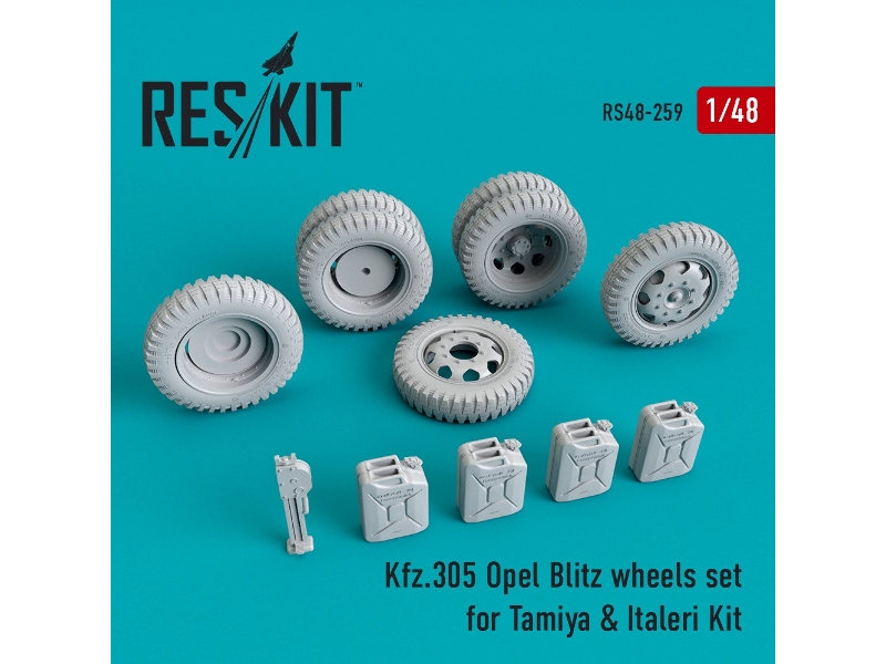 Kfz.305 Opel Blitz Wheels Set For Tamiya & Italeri - zdjęcie 1 Kfz.305 Opel Blitz Wheels Set For Tamiya & Italeri - zdjęcie 1