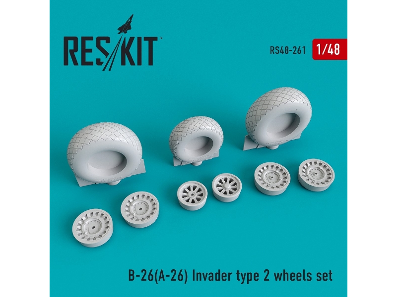 B-26 (A-26) Invader Type 2 Wheels Set - zdjęcie 1 B-26 (A-26) Invader Type 2 Wheels Set - zdjęcie 1