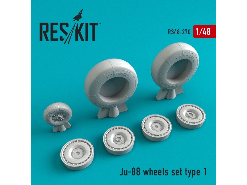 Ju-88 Wheels Set Type 1 - zdjęcie 1