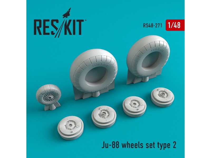 Ju-88 Wheels Set Type 2 - zdjęcie 1 Ju-88 Wheels Set Type 2 - zdjęcie 1