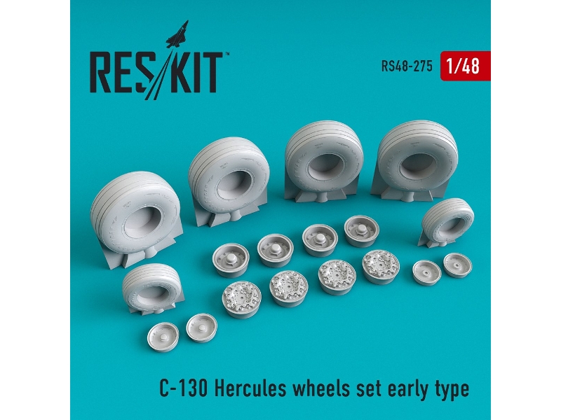 C-130 Hercules Wheels Set Early Type - zdjęcie 1 C-130 Hercules Wheels Set Early Type - zdjęcie 1