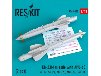 Kh-23m Missile With Apu-68 2 Pcs Su-17, Su-24, Mig-23, Mig-27, Jak-38 - zdjęcie 1