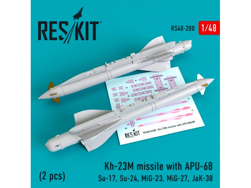 Kh-23m Missile With Apu-68 2 Pcs Su-17, Su-24, Mig-23, Mig-27, Jak-38 - zdjęcie 1 Kh-23m Missile With Apu-68 2 Pcs Su-17, Su-24, Mig-23, Mig-27, Jak-38 - zdjęcie 1