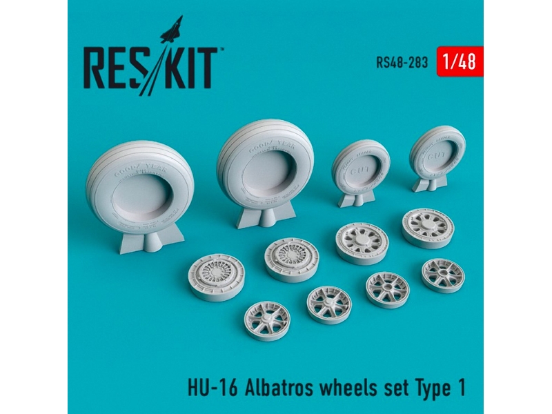Hu-16 Albatros Wheels Set Type 1 - zdjęcie 1 Hu-16 Albatros Wheels Set Type 1 - zdjęcie 1