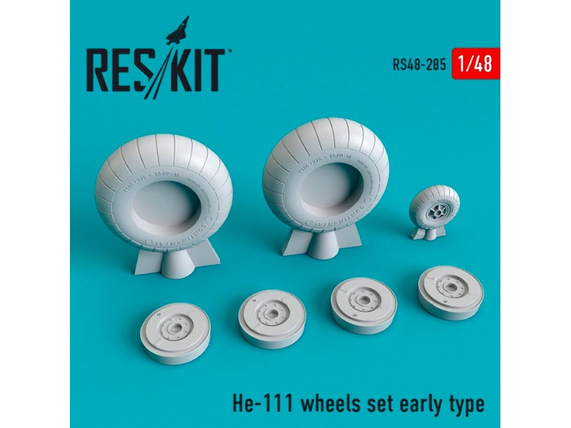 He-111 Wheels Set Early Type - zdjęcie 1 He-111 Wheels Set Early Type - zdjęcie 1