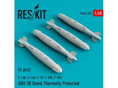 Gbu 38 Bomb Thermally Protected 4 Pcs F-14b, F-14d, F-18,f-35b,f-35c - zdjęcie 1