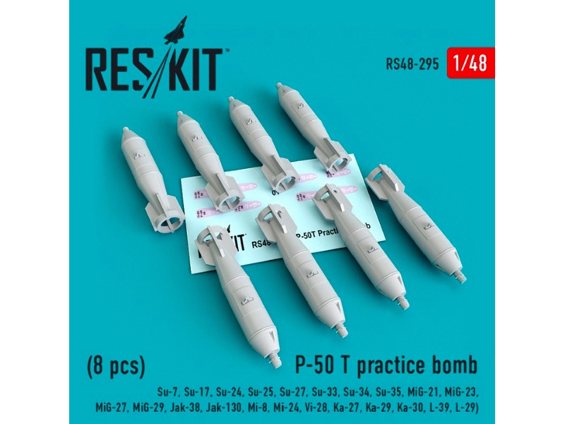 P-50 T Practice Bomb 8 Pcs Su-7, Su-17, Su-24, Su-25, Su-27, Su-33, Su-34, Su-35, Mig-21, Mig-23, Mig-27, Mig-29, Jak-38, Jak-13 P-50 T Practice Bomb 8 Pcs Su-7, Su-17, Su-24, Su-25, Su-27, Su-33, Su-34, Su-35, Mig-21, Mig-23, Mig-27, Mig-29, Jak-38, Jak-13