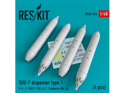 Suu-7 Dispenser Type 1 4 Pcs F-4, F-100, F-105, A-7, Canberra Mk.20 - zdjęcie 1