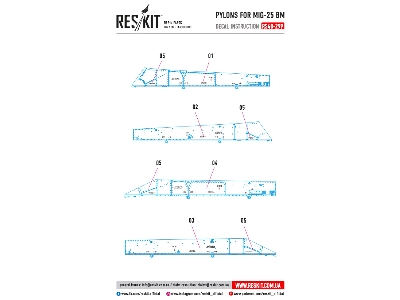 Pylons For Mig-25 Bm - zdjęcie 3