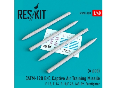 Catm-120 B/ C Captive Air Training Missile 4 Pcs F-15, F-16, F-18,f-22, Jas-39, Eutofighter - zdjęcie 1