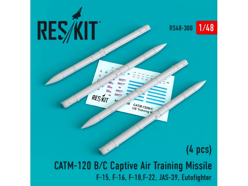 Catm-120 B/ C Captive Air Training Missile 4 Pcs F-15, F-16, F-18,f-22, Jas-39, Eutofighter - zdjęcie 1 Catm-120 B/ C Captive Air Training Missile 4 Pcs F-15, F-16, F-18,f-22, Jas-39, Eutofighter - zdjęcie 1