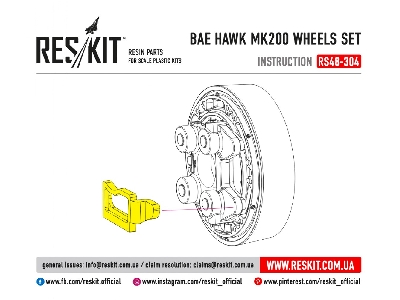 Bae Hawk Mk200 Wheels Set - zdjęcie 2