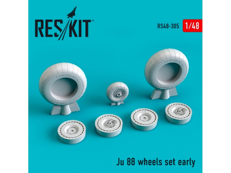 Ju 88 Wheels Set Early Type - zdjęcie 1 Ju 88 Wheels Set Early Type - zdjęcie 1