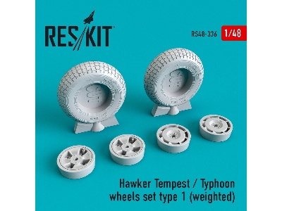 Hawker Tempest/Typhoon Wheels Set Type 1 (Weighted) - zdjęcie 1