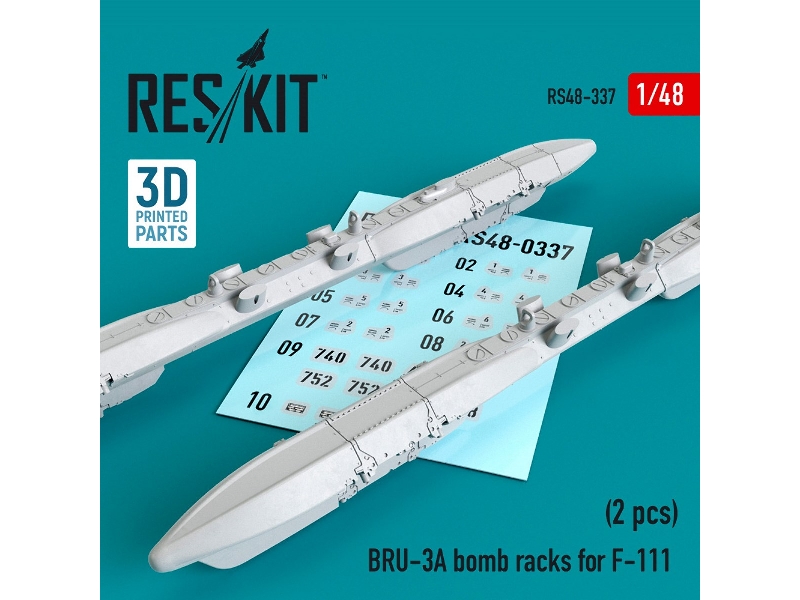 Bru-3a Bomb Racks For F-111 2 Pcs 3d Printing - zdjęcie 1 Bru-3a Bomb Racks For F-111 2 Pcs 3d Printing - zdjęcie 1