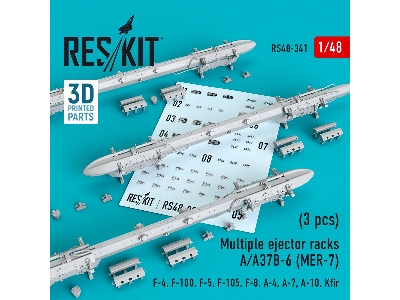 Multiple Ejector Racks A/A37b-6 (Mer-7) (3 Pcs) (F-4, F-100, F-5, F-105, F-8, A-4, A-7, A-10, Kfir) - zdjęcie 1