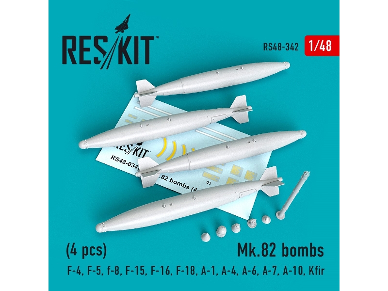 Mk.82 Bombs (4pcs)(F-4, F-5, F-8, F-15, F-16, F-18, A-1, A-4, A-6, A-7, A-10, Kfir) - zdjęcie 1 Mk.82 Bombs (4pcs)(F-4, F-5, F-8, F-15, F-16, F-18, A-1, A-4, A-6, A-7, A-10, Kfir) - zdjęcie 1