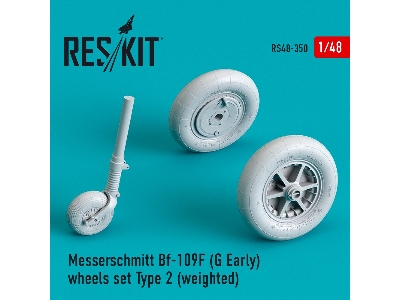 Messerschmitt Bf-109f (G Early) Wheels Set Type 2 (Weighted) - zdjęcie 1