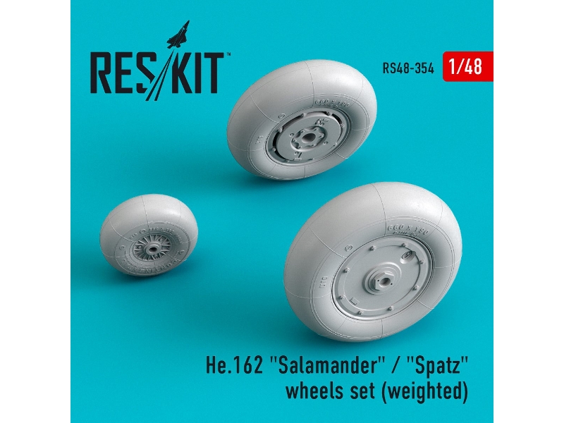 He.162 Salamander / Spatz Wheels Set (Weighted) - zdjęcie 1 He.162 Salamander / Spatz Wheels Set (Weighted) - zdjęcie 1