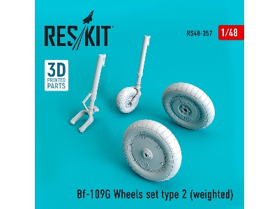 Bf-109g Wheels Set Type 2 (Weighted) - zdjęcie 1