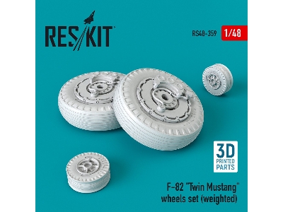 F-82 Twin Mustang Wheels Set - zdjęcie 1