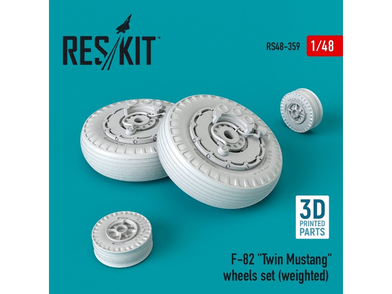 F-82 Twin Mustang Wheels Set - zdjęcie 1