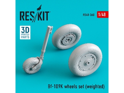 Bf-109k Wheels Set (Weighted) - zdjęcie 1