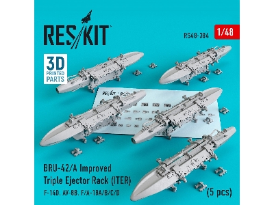 Bru-42/ A Improved Triple Ejector Rack Iter 5 Pcs F-14d, Av-8b, F/ A-18a/ B/ C/ D - zdjęcie 1