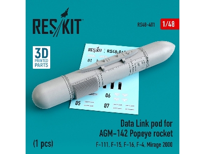 Data Link Pod For Agm-142 Popeye Rocket F-15, F-16, F-4, Mirage 2000, F-111 - zdjęcie 1