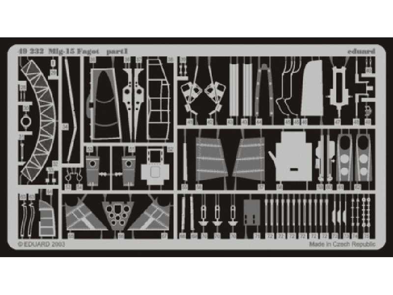  MiG-15 Fagot 1/48 - Trumpeter - blaszki - zdjęcie 1