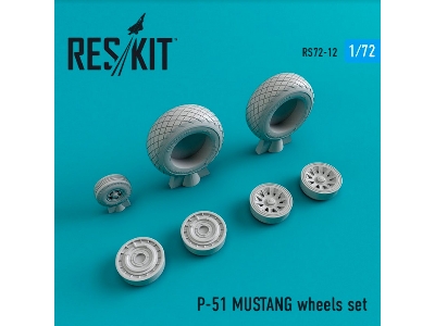 North American P-51 Mustang Wheels Set - zdjęcie 1