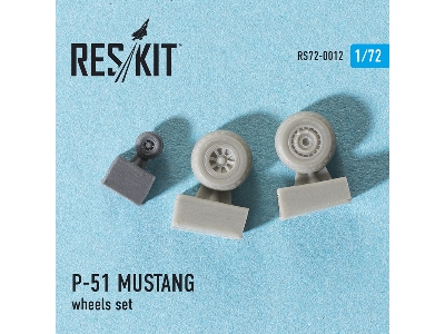 North American P-51 Mustang Wheels Set - zdjęcie 2