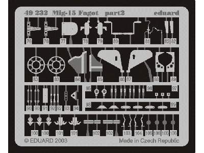  MiG-15 Fagot 1/48 - Trumpeter - blaszki - zdjęcie 3