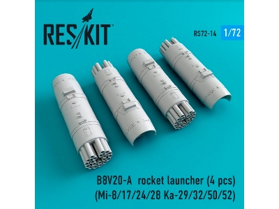 B8v20-&#1040; Rocket Launcher (4 Pcs) (Mi-8/17/24/28 Ka-29/32/50/52) - zdjęcie 1